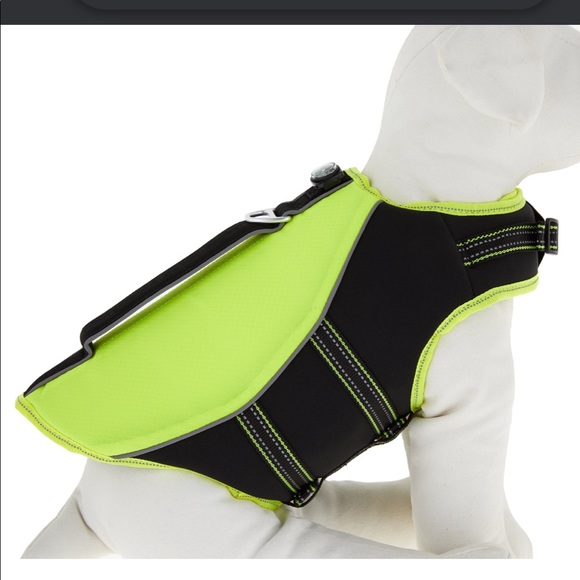 ARCADIA TRAIL HIGH VISIBILITY FLOTATION AID YELLOW life jacket dog life jacket - Picture 2 of 7